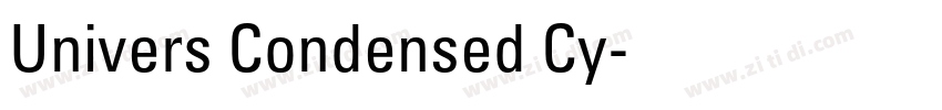 Univers Condensed Cy字体转换 Univers Condensed Cy字体转换